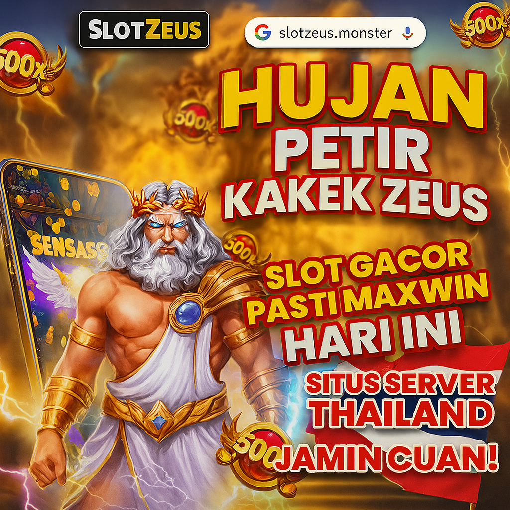SLOTZEUS : Dapatkan Petir x1000 Zeus Slot Super Sensasional